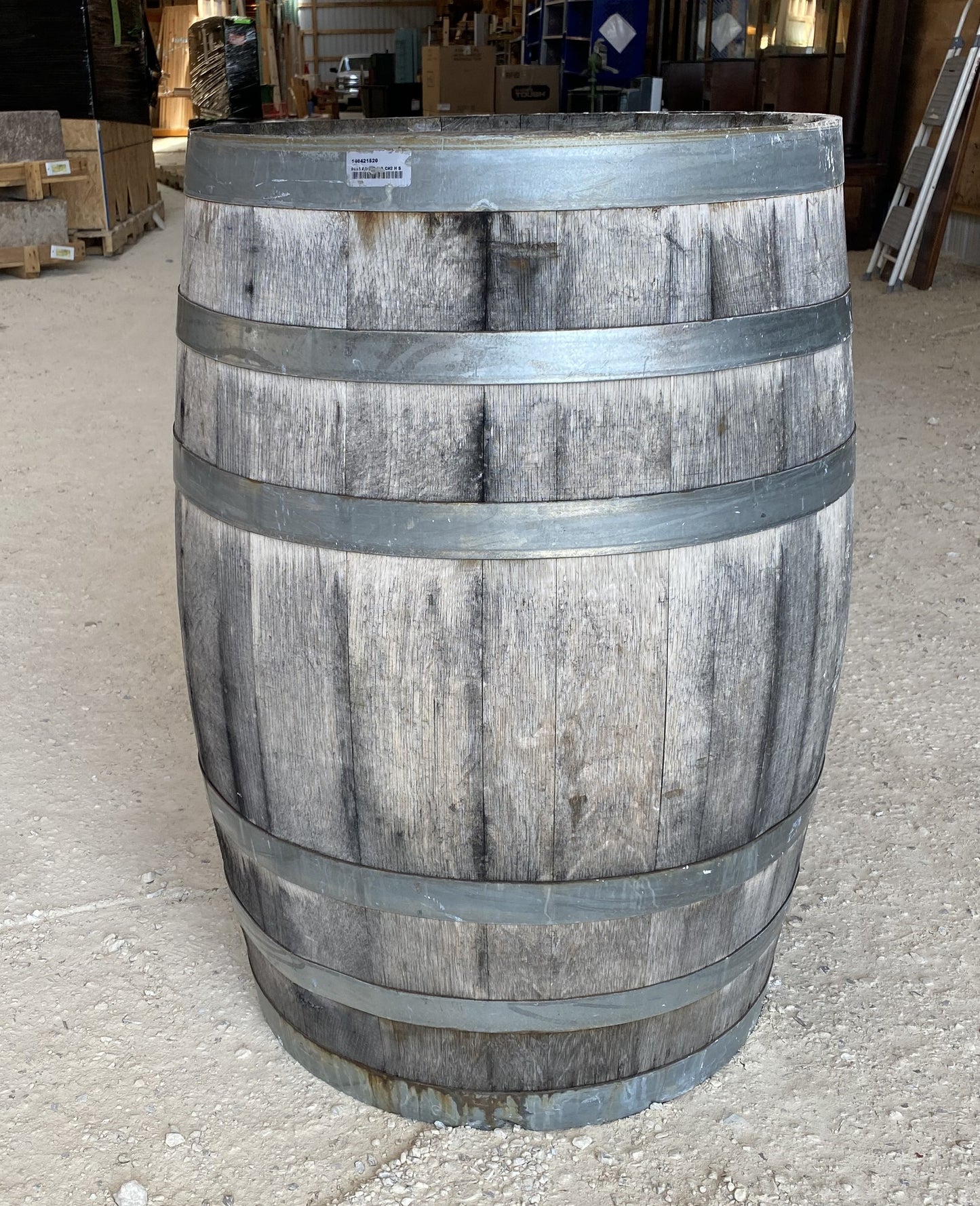 Whiskey Wine Barrel, Vintage Reclaimed Used Wood Barrel, Primitive Rum Keg, H