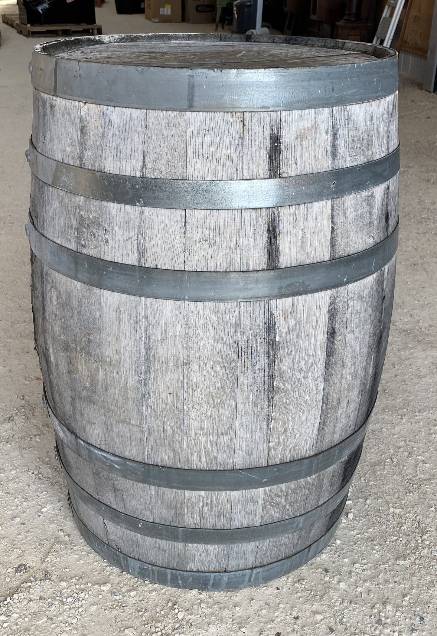 Whiskey Wine Barrel, Vintage Reclaimed Used Wood Barrel, Primitive Rum Keg, H