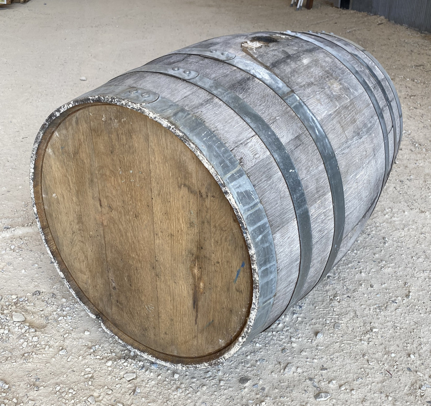 Whiskey Wine Barrel, Vintage Reclaimed Used Wood Barrel, Primitive Rum Keg, H