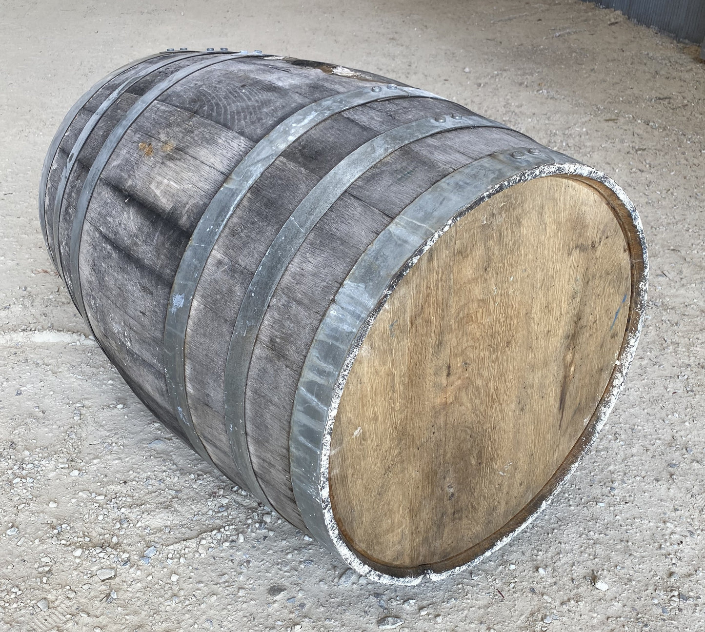 Whiskey Wine Barrel, Vintage Reclaimed Used Wood Barrel, Primitive Rum Keg, H