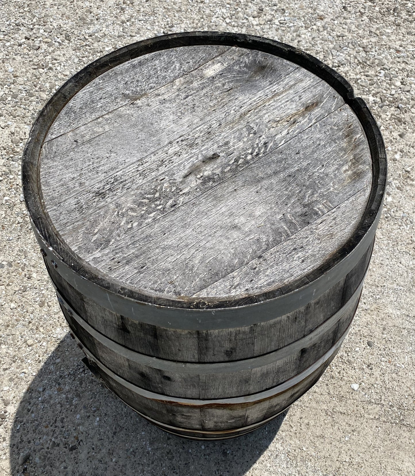 Whiskey Wine Barrel, Vintage Reclaimed Used Wood Barrel, Primitive Rum Keg, J