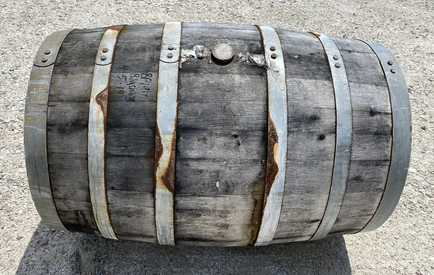 Whiskey Wine Barrel, Vintage Reclaimed Used Wood Barrel, Primitive Rum Keg, J