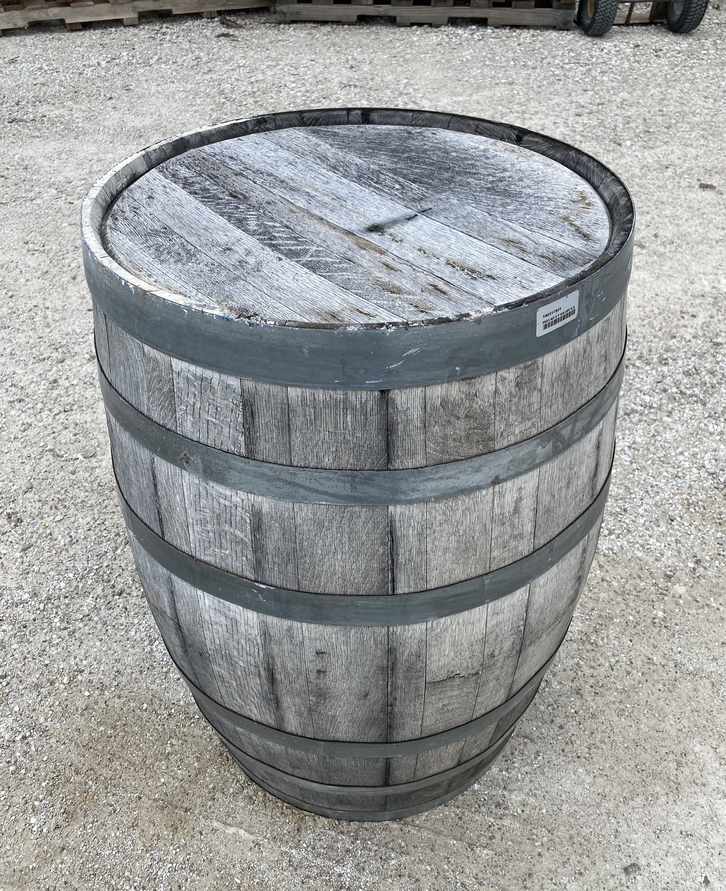 Home & Living > Home Decor - Whiskey Wine Barrel, Vintage Reclaimed Used Wood Barrel, Primitive Rum Keg, G by The Old Grai...