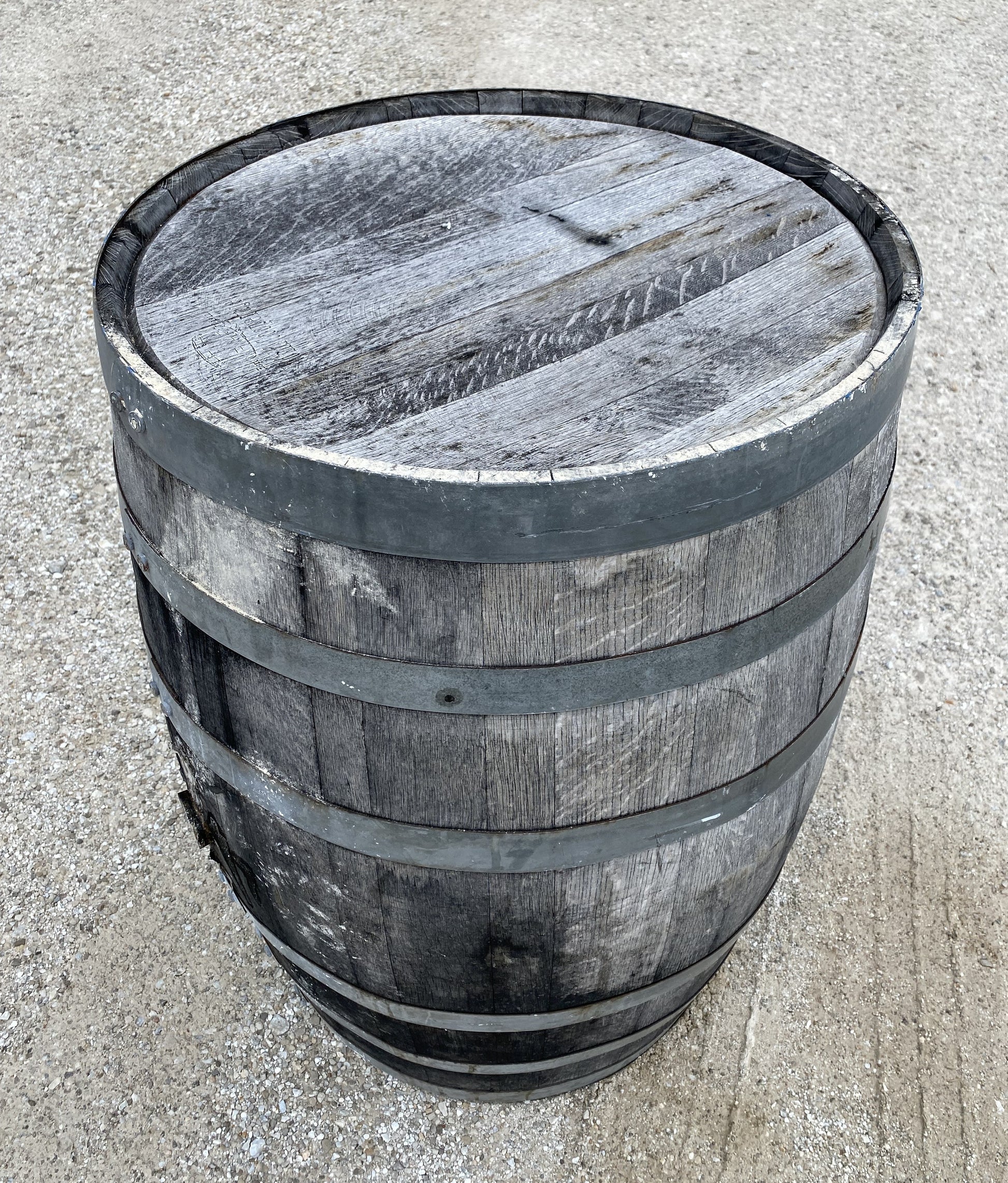 Home & Living > Home Decor - Whiskey Wine Barrel, Vintage Reclaimed Used Wood Barrel, Primitive Rum Keg, G by The Old Grai...