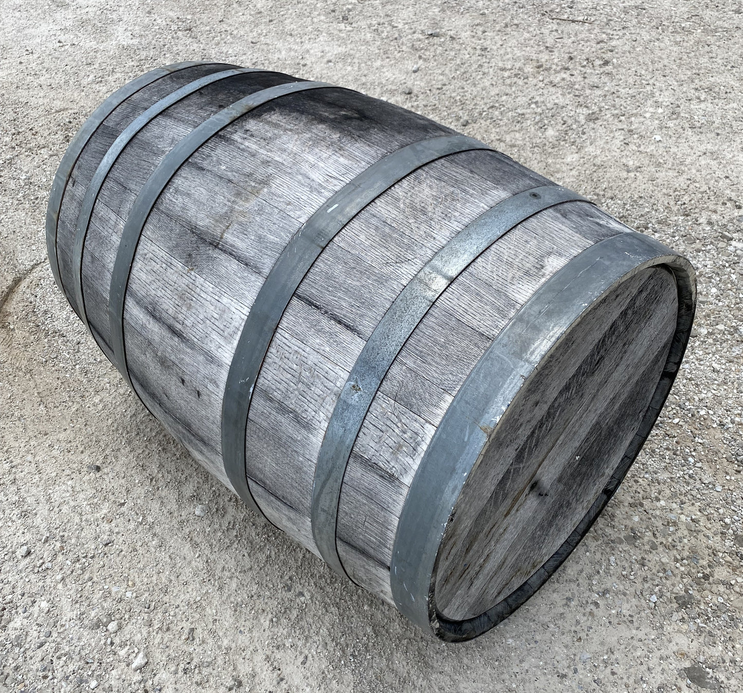 Home & Living > Home Decor - Whiskey Wine Barrel, Vintage Reclaimed Used Wood Barrel, Primitive Rum Keg, G by The Old Grai...