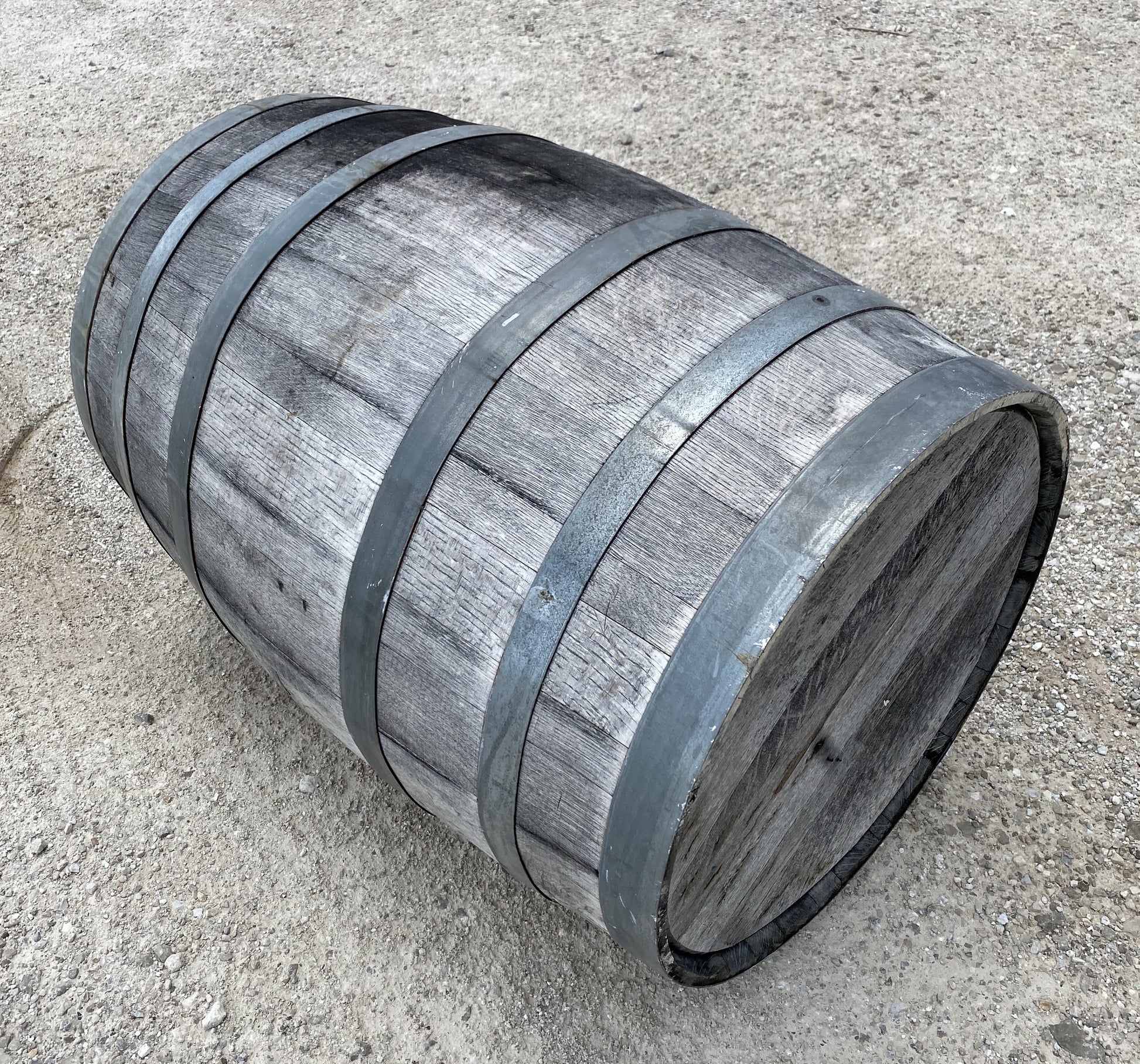 Home & Living > Home Decor - Whiskey Wine Barrel, Vintage Reclaimed Used Wood Barrel, Primitive Rum Keg, G by The Old Grai...