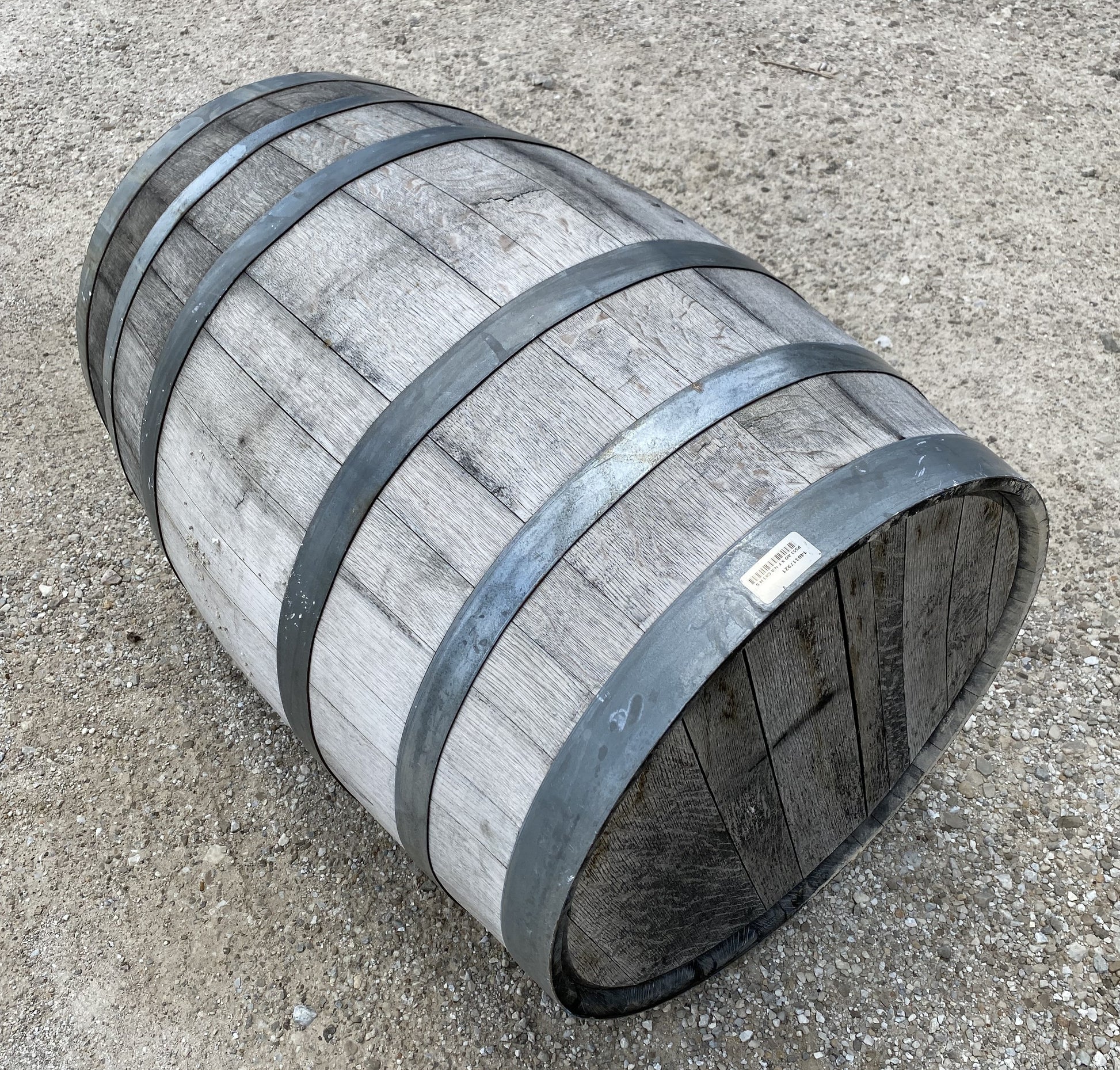 Home & Living > Home Decor - Whiskey Wine Barrel, Vintage Reclaimed Used Wood Barrel, Primitive Rum Keg, G by The Old Grai...