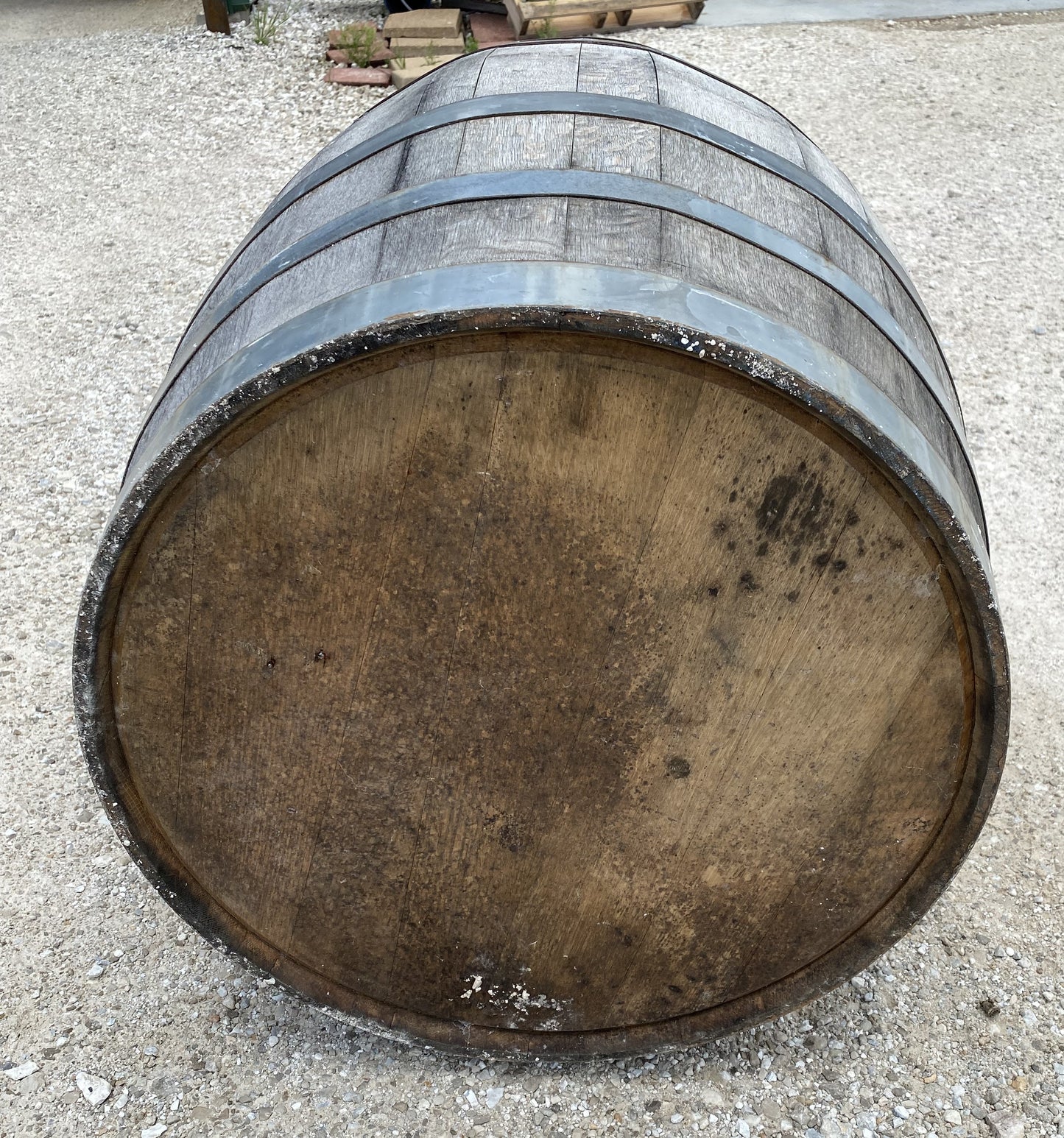 Home & Living > Home Decor - Whiskey Wine Barrel, Vintage Reclaimed Used Wood Barrel, Primitive Rum Keg, G by The Old Grai...