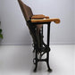 Home & Living > Furniture - 4 Vintage Wood Folding Theater Seats, Auditorium Seats, Entryway Bench, E9 by The Old Grainery