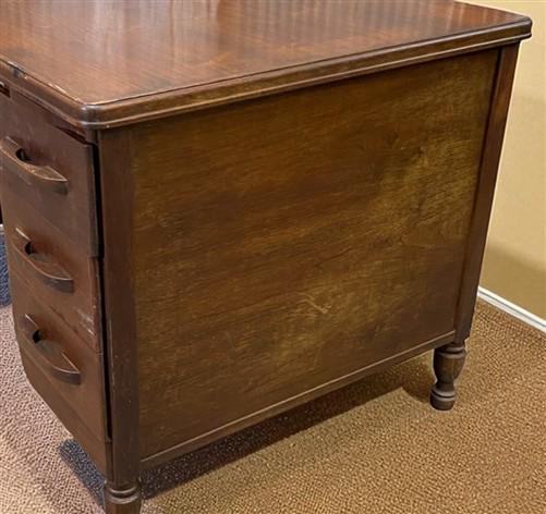 Home & Living > Furniture > Office Furniture > Desks - 50" Walnut Desk, Vintage Wood Farmhouse Table, Home Office Desk, Co...