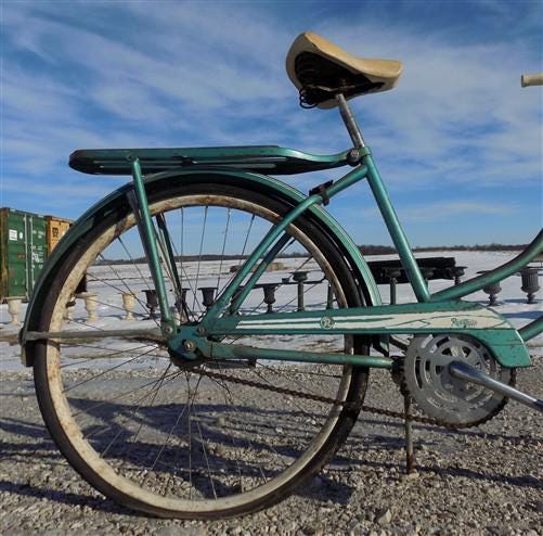 pedal vintage bike 1950s Rollfast Girls Bicycle, Snyder Built SE Vintage Bike, Serial# B2 – The Old Grainery