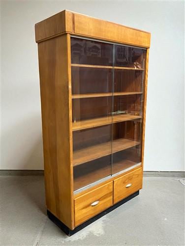 Home & Living > Furniture > Dining Room Furniture > Buffets & China Cabinets - 2 Sliding Door Display Cabinet, Vintage Dis...