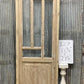 Antique French Single Door (27x81.5) Glass Pane Door with Jamb, Encased Door T27