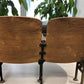 Home & Living > Furniture - 4 Vintage Wood Folding Theater Seats, Auditorium Seats, Entryway Bench, E13 by The Old Grainery