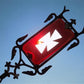 Weathervane Ruby Red Glass Tail Lightning Rod No Ball Arrow Pointer Vintage H