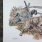 Art & Collectibles > Prints > Lithographs - Ernest Hart, English Setters, Signed Dog Print, 28x22, Wade Collection, Plate...