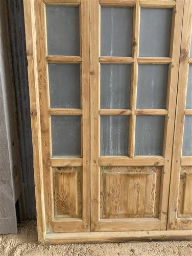 Antique French Double Doors (71x88) Frosted Glass European SideLite Jamb C6