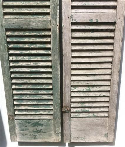 Home & Living > Home Improvement > Moldings & Trim - Antique Farmhouse Shutters, Wood Door Window Shutter, Architectural S...