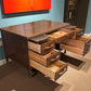 Home & Living > Furniture > Office Furniture > Desks - 50" Walnut Desk, Vintage Wood Farmhouse Table, Home Office Desk, Co...