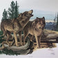 Art & Collectibles > Prints > Lithographs - Richard Timm, Timber Wolf, Signed Print, 28x22 Wade Collection, Plate 34 by Th...