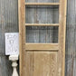 Antique French Single Door (31.5x81) Glass Pane Door with Jamb, Encased Door T20