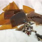 Craft Supplies & Tools > Raw Materials > Glass - Honey Gold Stained Glass Reclaimed Church Window Shards Fragments, Art Gl...