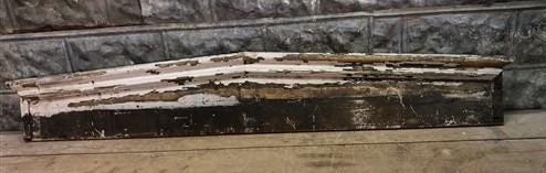 Pair Crown Molding Headers, Trim Door Window Pediment Architectural Salvage B42