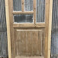 Antique French Single Door (27.25x84) Glass Pane Door with Jamb, Encased Door T2