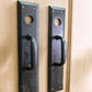 Home & Living > Home Improvement > Hardware - Door Handle Pull Plates, Vintage Black Matte Escutcheon Plate, Mortise Trim...