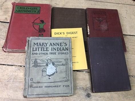 1842-1937 Book Lot, Castles Drama Devotion History Literature Poetry Textbook C