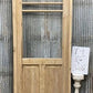Antique French Single Door (32.5x86) Glass Pane Door with Jamb, Encased Door T9