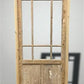 Antique French Single Door (32x83.5) Glass Pane Door with Jamb, Encased Door T45