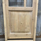Antique French Single Door (27.5x82) Glass Pane Door with Jamb, Encased Door T12