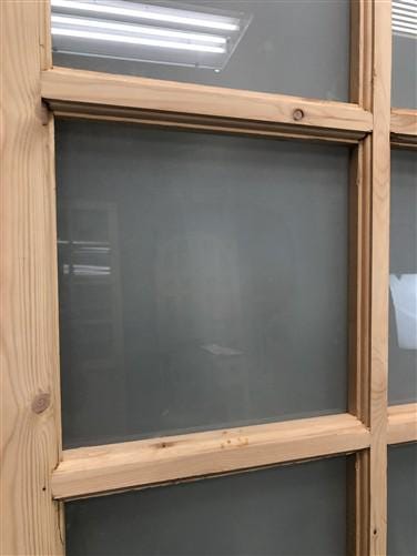 French Single Door (36x96.5) 8 Pane Frosted Glass Door European Styled FM26