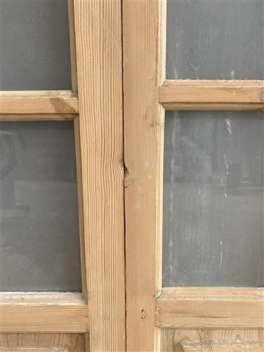 Antique French Double Doors (71x88) Frosted Glass European SideLite Jamb C3