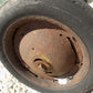 Toys & Games > Toys > Push & Pull Toys > Wagons - 4 Vintage Metal Baby Buggy Wheels Pedal Car Garden Cart Pumpkin Wagon A5...