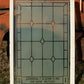 Etched Frosted Clear Glass Vintage Church Window, Architectural Art Glass, D