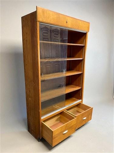 Home & Living > Furniture > Dining Room Furniture > Buffets & China Cabinets - 2 Sliding Door Display Cabinet, Vintage Dis...