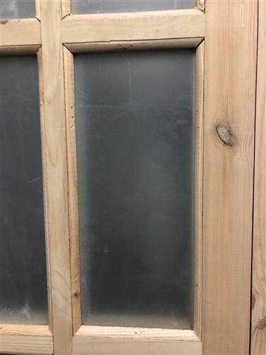 French Double Door (36x96.5) 8 Pane Frosted Glass Door European Styled EM53