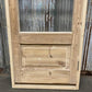 Antique French Single Door (27.5x81) Glass Pane Door with Jamb, Encased Door T31