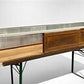 Home & Living > Home Decor > Seasonal Decor - Wood Framed Bevel Glass Case, Vintage Store Countertop Showcase, Collector C...