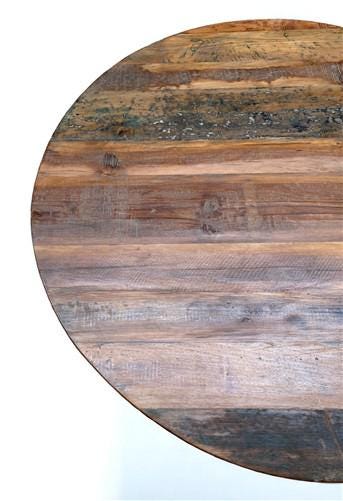 Rustic Round Table, Vintage Dining Room Table, Kitchen Island, Game Table,  G