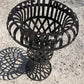Home & Living > Outdoor & Gardening > Plant Stands - 34" Metal Strap Urn Planter Flower Pot, Decorative Garden Patio Yard...