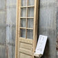 Antique French Single Door (24.75x95) Glass Pane Door with Jamb, Encased Door T1