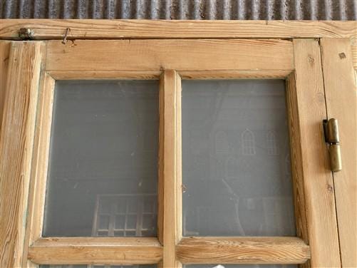 Antique French Double Doors (71x88) Frosted Glass European SideLite Jamb C7