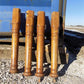 Home & Living > Furniture > Dining Room Furniture - 4 Wood Table Legs, Harvest Folk Art Architectural Salvage, Vintage Fur...