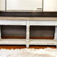 Home & Living > Furniture > Living Room Furniture > Coffee & End Tables - 72" White Sofa Table with Drawers, Coffee Table,...