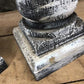 Home & Living > Home Decor > Home Accents - Pair Gray Wooden Pillar 10.5" Candlestick Holders, Decor, Table Centerpiece, A...
