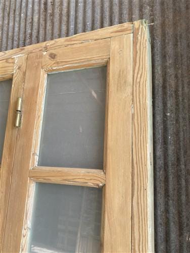 Antique French Double Doors (71x88) Frosted Glass European SideLite Jamb C9