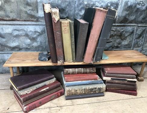 1842-1937 Book Lot, Castles Drama Devotion History Literature Poetry Textbook C